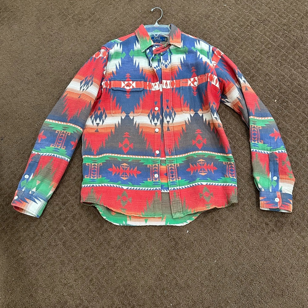 Ralph Lauren Aztec Shirt Jacket Size Medium